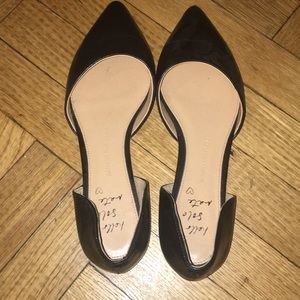 Black leather Banana Republic flats